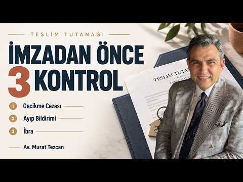 Müteahhitten Evi Teslim Alırken: İmzadan Önce 3 Kontrol video kapağı